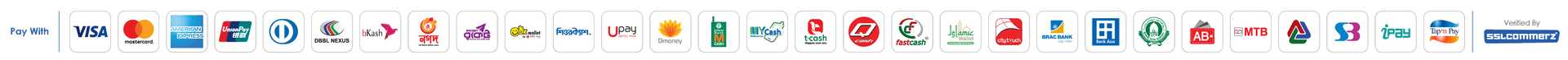 Supported payment methods