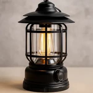 1 Set Warm Light Vintage Tent Lamp