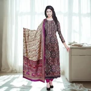 Floral Printed premium Quality Three pice