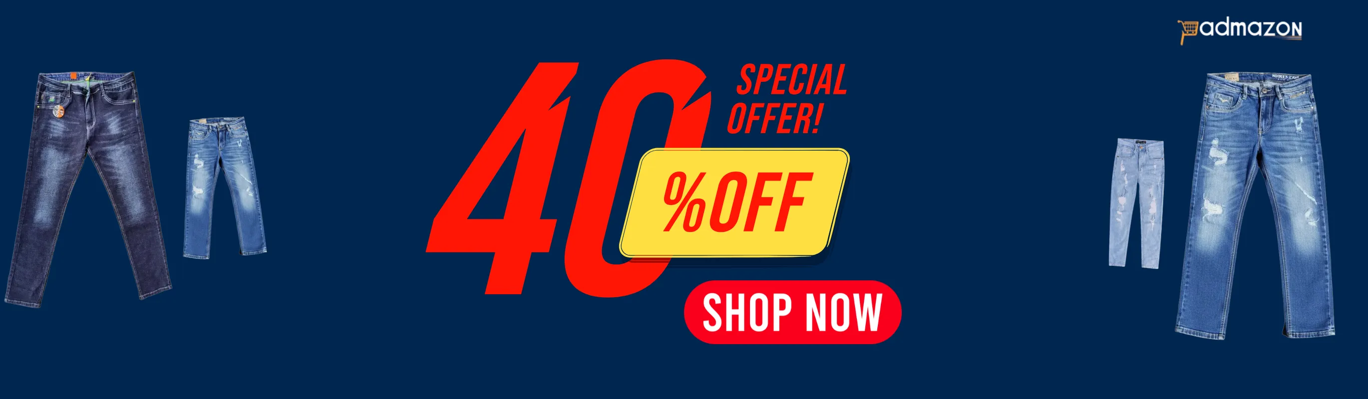 40%off in All Jeans pant 