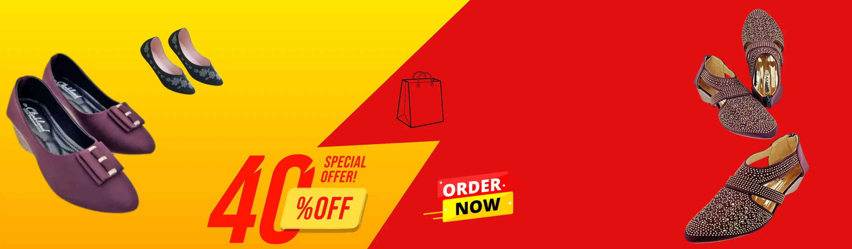 40%off in all Ladies Party Wedge Sandal